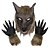 voordelige Maskers-warewolf Halloween Handschoenen / Masker / Hallloween figuren Grappig Eng kostuum Volwassenen Voor heren / Dames Halloween / Carnaval / Mardi Gras Gemakkelijke Halloween-kostuums Aankleden