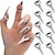 cheap Accessories-10 Pcs Finger Claws Cosplay Claws Rings Full Finger Set Retro Metal Nail Punk Rock Nail Finger Armor Gothic Talon Nail Fingertip Claw for Cosplay Nail Art Halloween