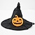 abordables Costumes-chapeau d'halloween pour animaux de compagnie chapeau de sorcière citrouille chien drôle chapeau d'halloween articles de fête pour animaux de compagnie