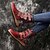 ieftine Botine-botine vintage de damă cu broderie florală – cizme boeme colorate din piele artificială cu curele cu cataramă și fermoar lateral, încălțăminte retro casual pentru toamnă și iarnă