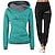 cheap Women&#039;s Sportswear-Women&#039;s Tracksuit Sweatsuit Drawstring Front Pocket Hoodie Heart Sport Athleisure Clothing Suit Long Sleeve Warm Breathable Soft Comfortable Exercise &amp; Fitness Leisure Sports Running Workout Casual