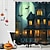 baratos Cortinas de chuveiro de Halloween-cortina de chuveiro de terror de halloween com ganchos decoração de banheiro de halloween cortina de chuveiro de tecido à prova dwaterproof água conjunto com 12 pacote de ganchos de plástico