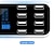 economico Hub USB-8a auto 8 porte caricatore rapido usb multiporta stazione di ricarica telefono display lcd