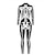 preiswerte Schädel &amp; Knochen-Totenkopf Halloween Cosplay Kostüm Bodysuits Ganzkörper-Catsuit Karnevalskostüm Ganzkörperanzug Einteiler Cosplay Kinder Erwachsene Damen Maskerade Party Halloween Einfache Halloween-Kostüme