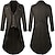 cheap Historical &amp; Vintage Costumes-Punk &amp; Gothic Medieval Steampunk 17th Century Coat Tuxedo Trench Coat Vampire Magician Men&#039;s Halloween Performance Coat