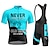 preiswerte Herrenbekleidungs-Sets-21Grams Herren Radtrikot mit Radhose kurz Trägern fahrradbekleidung Kurzarm MTB Mountain Rennrad Gelb Rot Blau Fahhrad Schnelltrocknend Feuchtigkeitsableitung Spandex Sport Buchstabe &amp; Nummer