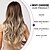 economico Parrucche trendy sintetiche-parrucche bionde ombre marroni 24 parrucche sintetiche lunghe con parrucche per capelli permanenti termiche naturali ad alta densità per le donne