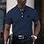 cheap Men&#039;s Graphic Polo Shirts-Men&#039;s Polo Shirt Lapel Polo Graphic Polo Button Up Polos Cotton Polo Shirt Lion Graphic Prints Turndown Yellow Pink Red Navy Blue Green Outdoor Street Short Sleeve Print Clothing Apparel Sports