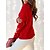 cheap Sweaters &amp; Cardigans-Women&#039;s Pullover Sweater Jumper Jumper Ribbed Knit Print Turtleneck Snowflake Daily Going out Stylish Casual Fall Winter Red S M L
