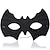 cheap Accessories-Bat Eye Mask Costume Superhero Halloween Black Bat Face Masks Dress Up Costume Accessories for Adults Kids