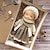 olcso photobooth kellékek-pamut test Waldorf baba baba művész kézzel készített mini öltöztetős baba barkácsolás (a kiegészítő maci nem tartozék)