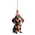billige Julepynt-7 stk hundebil hængende ornament, akryl 2d fladtrykt nøglering, valgfri akryl ornament og bil bakspejl tilbehør mindegavepakke