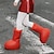baratos Roupas de fantasias de Filmes e Temas de TV-grande bota vermelha astro boy brinquedo moda botas sapatos botas de borracha unissex bota feminina masculina anime criativo grandes sapatos vermelhos dia de chuva de água