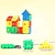 olcso Fejlesztőjátékok-103db villa építőkocka játékok ház toldó játékok montessori játékok kisgyermekeknek finommotorika oktatás - osztályozás és összeillesztés gyerekoktatás egymásra rakott játékok véletlenszerű színek