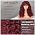abordables Pelucas sintéticas de moda-pelucas afro rizadas rojas largas para mujeres negras peluca de vino ondulada esponjosa con flequillo peluca hinchable grande rizada rizada afro para uso diario