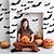 abordables Autocollants d&#039;Halloween-halloween noir chauve-souris pvc 3d mur halloween chauve-souris autocollant décoration murale scène mise en page horreur autocollant halloween partie décoration intérieur et extérieur accueil fenêtre
