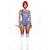 billige Klassisk horror-Dame Chucky Cosplay kostume Bodysuits Til Halloween Karneval Mardi Gras Sexet kostume Voksne Trikot / Heldragtskostumer Top