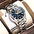 levne Quartz hodinky-poedagar luxusní pánské quartz hodinky business top značka pánské náramkové hodinky vodotěsné svítící datum week quartz pánské hodinky