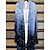 cheap Women&#039;s Blouses &amp; Shirts-Women&#039;s Shirt Shrugs 2 Pieces Outfits Color Gradient Casual Print Silver Long Sleeve Basic V Neck Spring &amp;  Fall