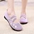 cheap Women&#039;s Flats-Women&#039;s Flats Flyknit Shoes Daily Summer Flat Heel Round Toe Casual Comfort Tissage Volant Loafer Black Red Purple