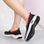 ieftine Adidași de Damă-Pentru femei Adidași Slip-On-uri Pantofi Flyknit Pantofi de confort În aer liber Zilnic Bloc Culoare Vară Toc Drept Vârf rotund Casual Confortabili minimalism Alergare Tăiați volantul Loafer Roșu