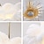 cheap Island Lights-LED Pendant Light Chandelier Gorgeous Extra Large 90cm Ostrich Feather Bouquet Pendant Light Romantic Mounted Lighting Fixture for Restaurant Bedroom Chain NOT Adjustable 110-240V