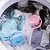voordelige Badkamergadgets-herbruikbare netje vangzakje vang pluisjes wasmachine wasbal drijvende huisdierbont pluisjes haarvanger kleding schoonmaken ontharing