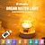 tanie Lampy stołowe-LED tętnienie wody otoczenia lampka nocna USB akumulatorowa projekcja obrotowa kryształowa lampa stołowa rgb z pilotem możliwość przyciemniania zmiana koloru do sypialni nocny pokój zabaw prezenty dla