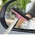 abordables Limpiando suministros-Limpiaparabrisas de espejo retrovisor de coche, limpiador de espejo de ala Limpiaparabrisas de espejo lateral de coche retráctil Limpiador de espejo de coche con varilla larga telescópica, limpiador