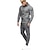 cheap Basic Tracksuits-Men&#039;s Tracksuit Sweatsuit 2 Piece Athletic Winter Long Sleeve Thermal Warm Breathable Quick Dry Fitness Running Jogging Sportswear Activewear Solid Colored Dark Grey Black Army Green