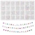 baratos kit de fazer miçangas-Kit de miçangas de argila de 1400 peças, miçangas de alfabeto acrílico branco de 4x7 mm para fabricação de joias miçangas numéricas miçangas de coração pulseira de amizade miçangas