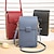 billiga universal telefonväska-handväskor för damväska budväskor kvinnlig axelväska mobiltelefonväska liten fyrkantig väska crossbody plånbok kort förpackning PU-läder daglig semester dragkedja justerbar lättvikt