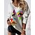 cheap Sweaters-Women&#039;s Pullover Sweater Jumper Jumper Crochet Knit Print Tunic V Neck Abstract Party Home Stylish Casual Drop Shoulder Summer Spring White S M L