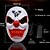 economico Luci decorative-halloween led glowing mask new party rave neon mask decor horror clown light up mask masque masquerade club cosplay costum props
