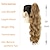 זול קוקו-24 אינץ&#039; ארוך גוף תוספת שיער קוקו סינטטי עמיד בחום לעטוף סביב שרוך שרוך מתולתל קוקו גלי לנשים