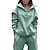 cheap Women&#039;s Sportswear-Women&#039;s Tracksuit Sweatsuit Mesh 2 Piece Casual Long Sleeve Cotton Breathable Quick Dry Moisture Wicking Gym Workout Running Jogging Sportswear Activewear Solid Colored Pink Green Khaki