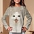 ieftine tricouri 3d fete-Fete 3D Grafic Animal Pisica Tricou Manșon Lung Tipărire 3D Vară Primăvară Toamnă Activ Modă Drăguţ Poliester Copii 3-12 ani În aer liber Casual Zilnic Fit regulat