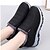 cheap Winter &amp; Snow Boots-Men&#039;s Women&#039;s Boots Snow Boots Plus Size Hiking Boots Daily Solid Color Fleece Lined Booties Ankle Boots Winter Fleece lined Flat Heel Round Toe Casual Comfort Elastic Fabric Loafer Black Blue