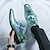 abordables Zapatos Oxford de hombre-Hombre Oxfords Zapatos De Vestir Lentejuelas cristal brillo Zapatos de cuadros de estilo británico Zapatos Metálicos Casual Británico Boda Fiesta y Noche Día de San Patricio Cuero Patentado Cómodo