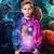 cheap Boy&#039;s 3D Hoodies&amp;Sweatshirts-Boys 3D Graphic Galaxy Space Hoodie Long Sleeve 3D Print Spring Fall Winter Fashion Streetwear Cool Polyester Kids 3-12 Years Outdoor Casual Daily Regular Fit
