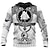 Χαμηλού Κόστους Ανδρικά πουλόβερ φούτερ-Wishine unisex hoodies 3d ψηφιακής εκτύπωσης ταινία τρόμου φούτερ κλόουν πουλόβερ πάνω μαύρο xl μπλουζάκια κρανίου