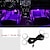 cheap Car Interior Ambient Lights-4-in-1 Car LED Foot Ambient Lights Auto Home Party Atmosphere Decorative Star Lights Colorful Car Interior Night Lamp