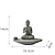 ieftine Statui-statuie lui Buddha - perfectă pentru grădina zen, acvariu cu pești, yoga, bonsai și multe altele - decor spiritual feng shui și ornamente pentru om de ceai norocos
