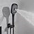 economico Rubinetti doccia-rubinetto della doccia, sistema di soffione doccia a pioggia / set valvola miscelatrice termostatica - doccia a pioggia finiture verniciate contemporanee montaggio all&#039;interno rubinetti miscelatori