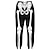 billige anime træningsdragt sæt-Halloween Skelet Dragter Hattetrøje Træningsdragt Anime 3D Grafisk Til Par Herre Dame Voksne Halloween Karneval Maskerade 3D-udskrivning Afslappet / Hverdag