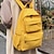 preiswerte Rucksäcke-Damen Rucksack Schultasche Schulanfang Reisen Feste Farbe Nylon Hohe Kapazität Leichtgewichtig Reißverschluss Schwarz Gelb Orange