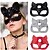 baratos Wearables &amp; Dress-Up-feminino sexy meia cara raposa role-playing máscara de pele de gato rebite gola punk bola de maquiagem para festa de halloween máscara chique máscara de pele de raposa pu máscara de pele de raposa
