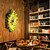 voordelige Dimbare plafondlampen-lightinthebox plafondlampen led plantenslingerstijl wandlamp e27 semi-gegalvaniseerde lamp wielvorm smeedijzeren faux groene plant wandmontage bar café decor 110-240v