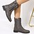 cheap Combat Boots-Women&#039;s Boots Combat Boots Plus Size Lace Up Boots Outdoor Work Daily Booties Ankle Boots Winter Flat Heel Low Heel Round Toe Elegant Fashion Casual PU Zipper Black Brown Grey