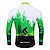 cheap Men&#039;s Jerseys-21Grams Men&#039;s Cycling Jersey Long Sleeve Bike Jersey Compression Clothing Top with 3 Rear Pockets Mountain Bike MTB Road Bike Cycling Breathable Quick Dry Moisture Wicking Reflective Strips Red Mint